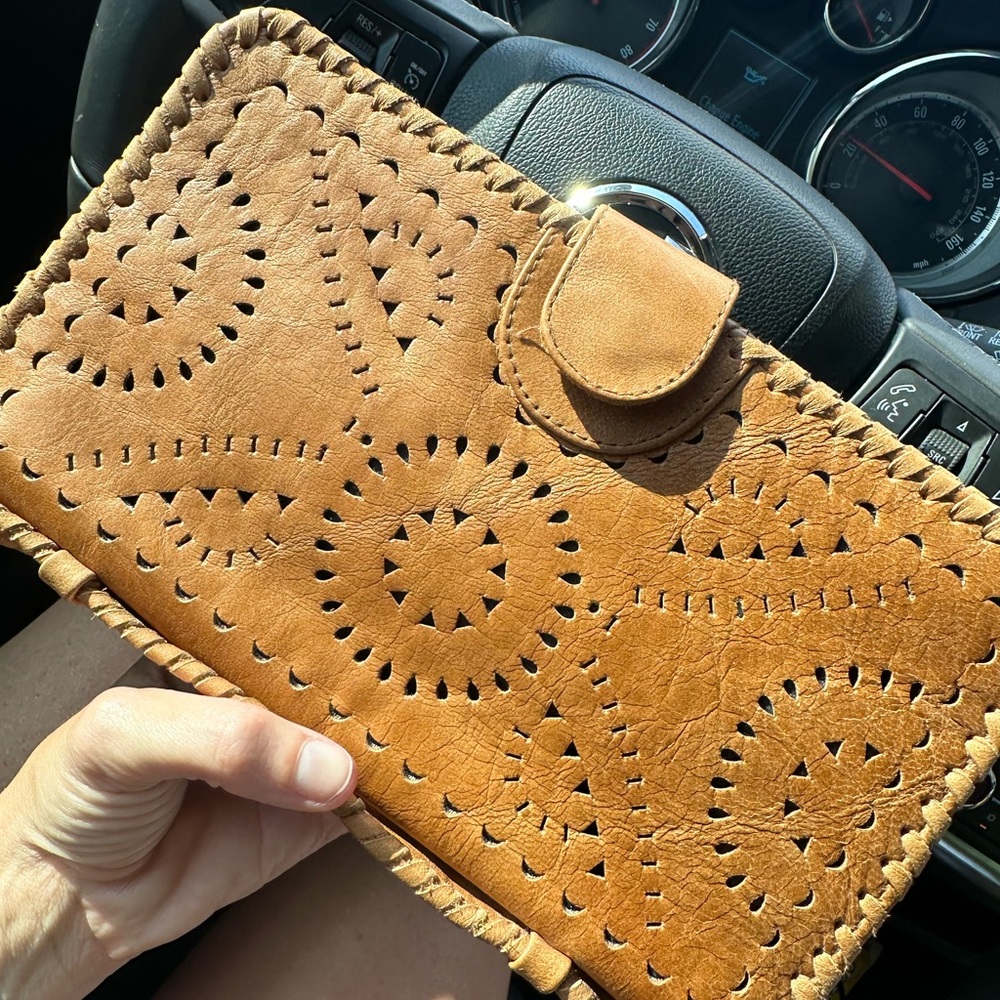 Leather Mexicana Clutch
